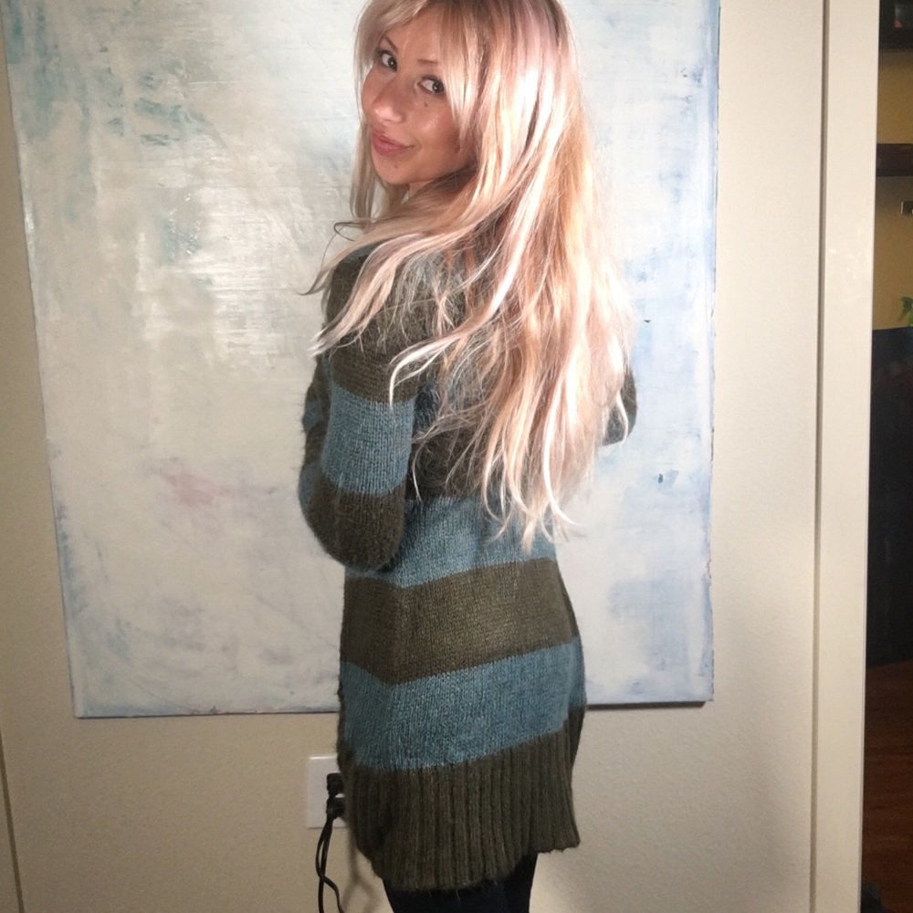 Long beautiful wool sweater